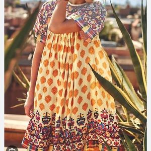 Tanvi Kedia Anthropologie Caltha Beaded Swing Dress size Small S